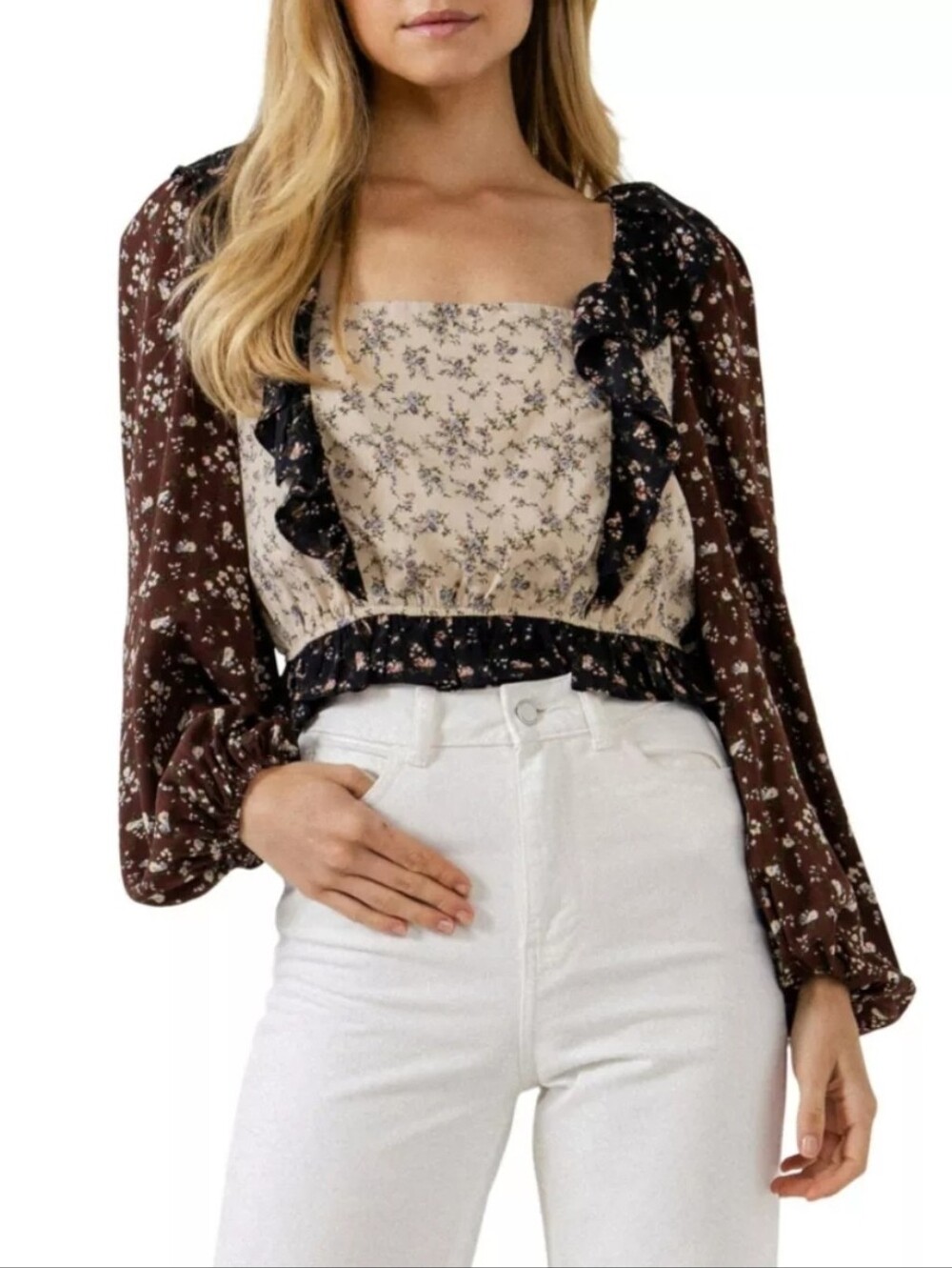 Anthropology Free The Roses Floral Top - XS